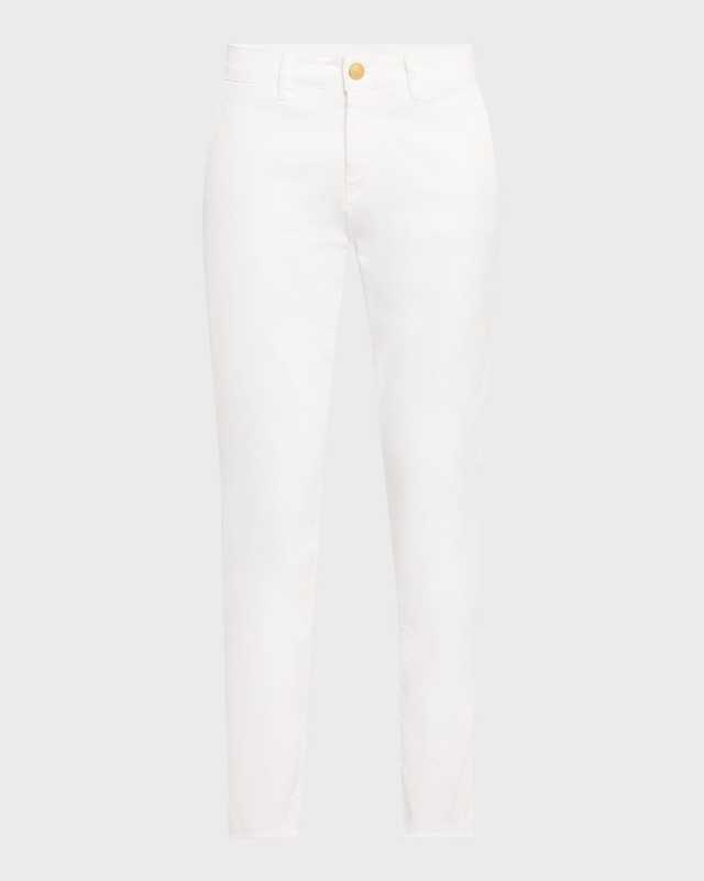 Cathy Cropped Slim Stretch Cotton Pants